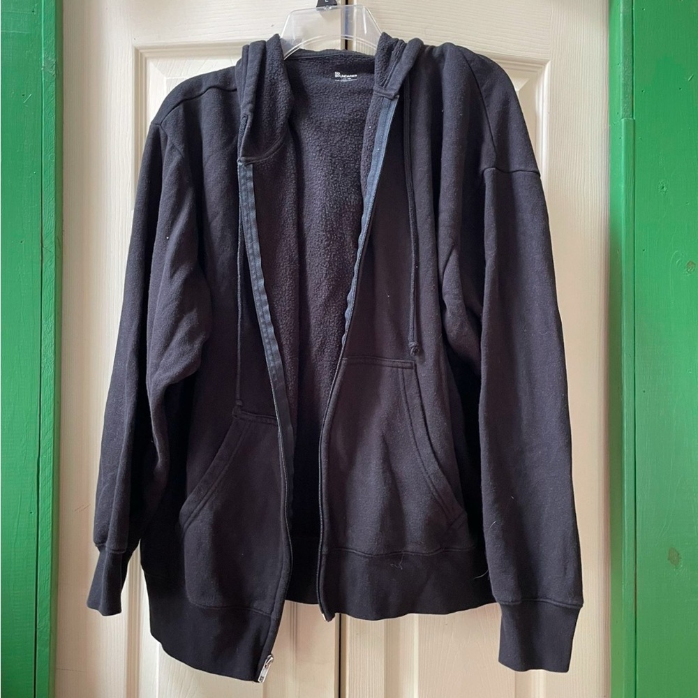No Boundaries Men's Black Zip-Up Hoodie